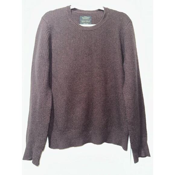 All Saints Men's Sz M Spitalfields Lambswool & Angora Crewneck Jumper Sweater - Picture 1 of 7